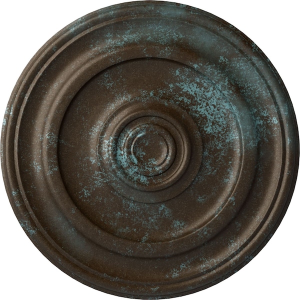 Ekena Millwork Kepler Traditional Medallion (For Canopies up to 5 1/4"), 23 5/8"OD x 1 3/4"P, Bronze Blue Patina CM24KPBBS - main